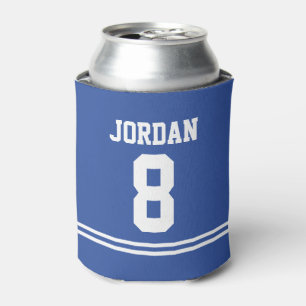 Rafraîchisseur Pour Canette Blue Football Jersey - Sports Thème Anniversaire
