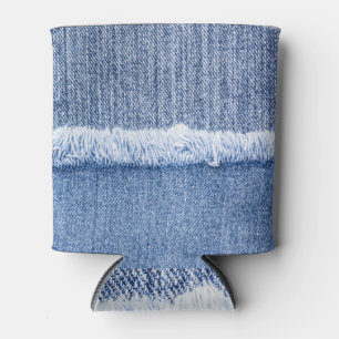 Rafraîchisseur Pour Canette Blue Jeans : Closeup de tissu détaillé.