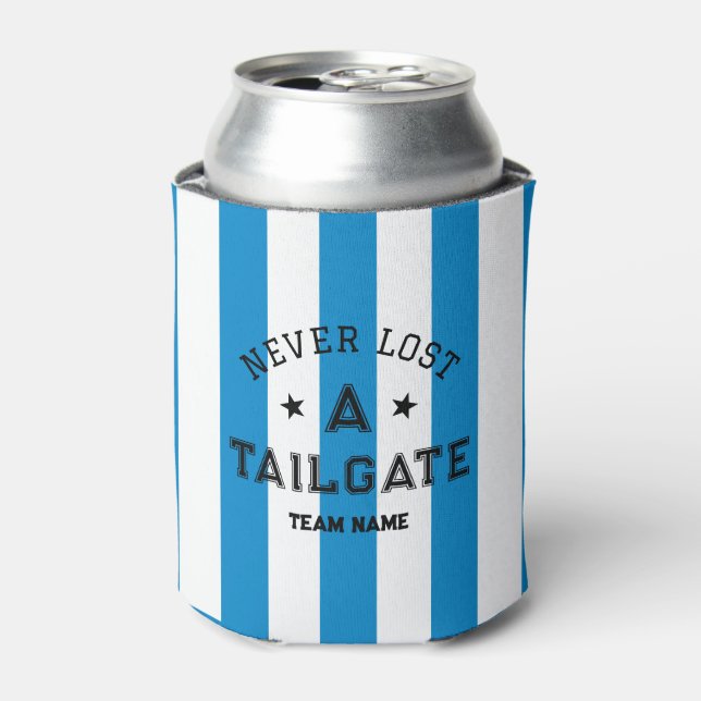 Rafraîchisseur Pour Canette Blue Never Love A Tailgate Custom Team Jour (Can devant)
