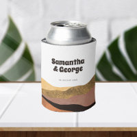 Boho Earth Tones Retro Typographie Mariage Faveurs