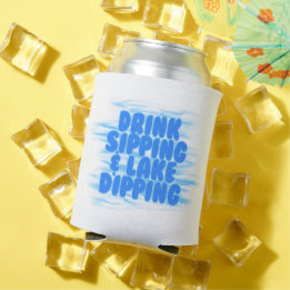 Rafraîchisseur Pour Canette Boire Sipping & Lake Dipping arrière - plan d'eau 