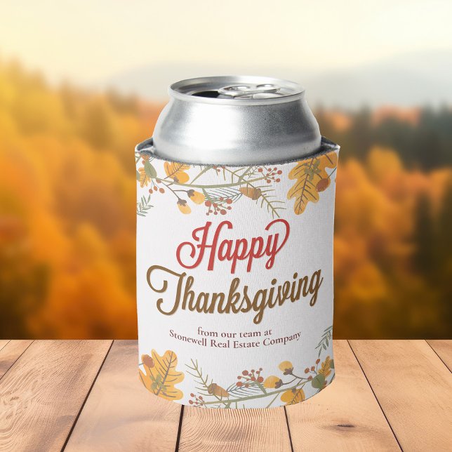 Rafraîchisseur Pour Canette Bon thanksgiving Chic Fall Leaves Société Parti (Créateur téléchargé)