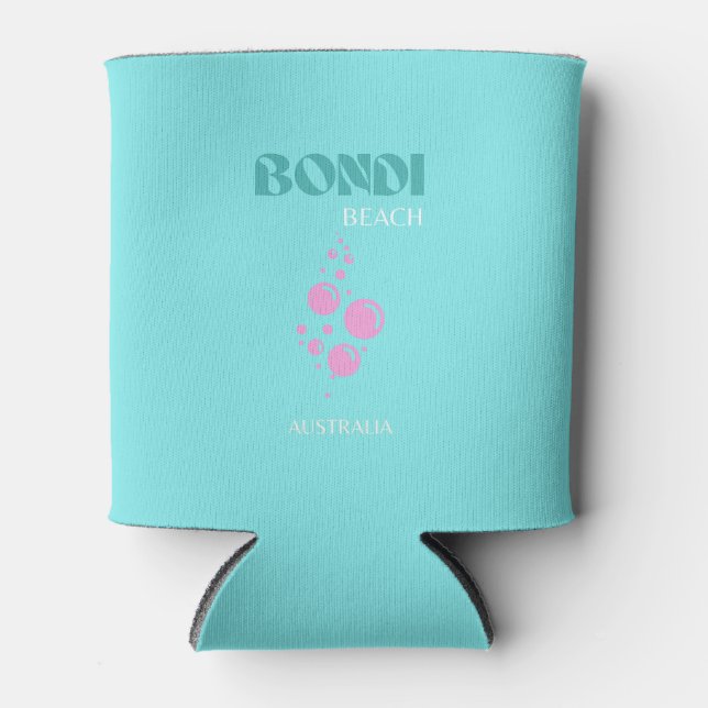 Rafraîchisseur Pour Canette Bondi Beach, Art Voyage, Blue Aqua (Devant)