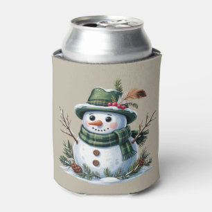 Rafraîchisseur Pour Canette Bonhomme de neige de Noël Saison hivernale Vacance