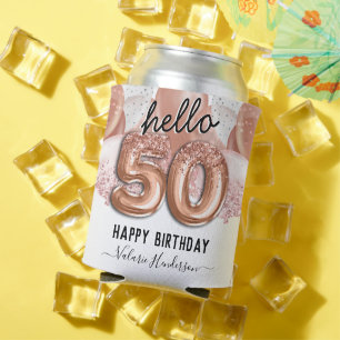 Rafraîchisseur Pour Canette Bonjour 50 Parties scintillant roses Ballons d'ann