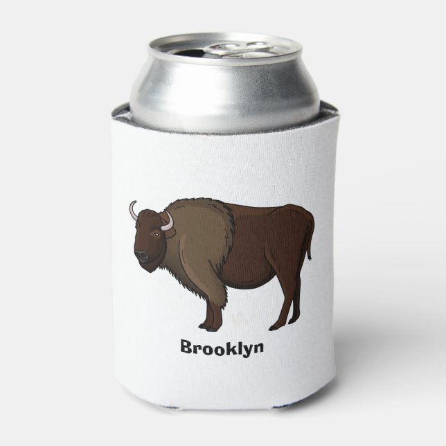 Rafraîchisseur Pour Canette Bonne illustration de bison américain (Can devant)