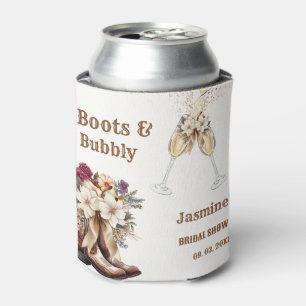 Rafraîchisseur Pour Canette Boots & Bubbly Boho Western Bride douche Party