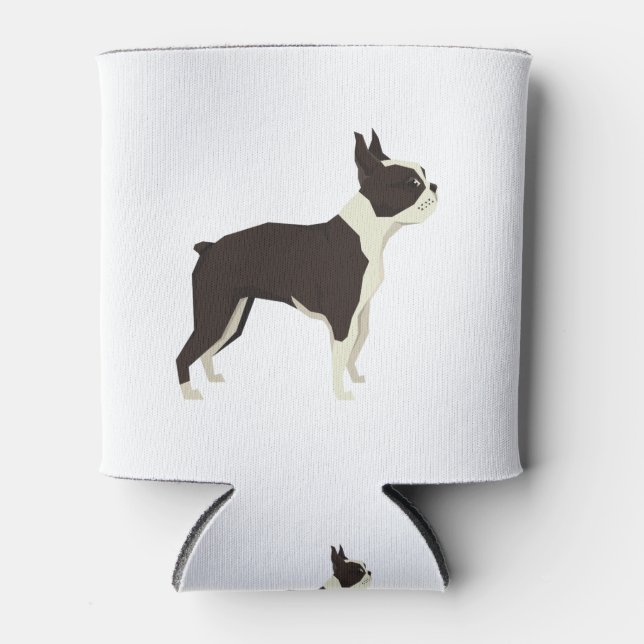 Rafraîchisseur Pour Canette Boston Terrier (Devant)