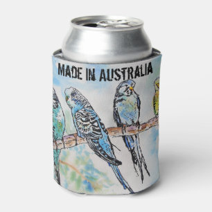 Rafraîchisseur Pour Canette Boudin Aquarelle Oiseau Cute Fabriqué En Australi