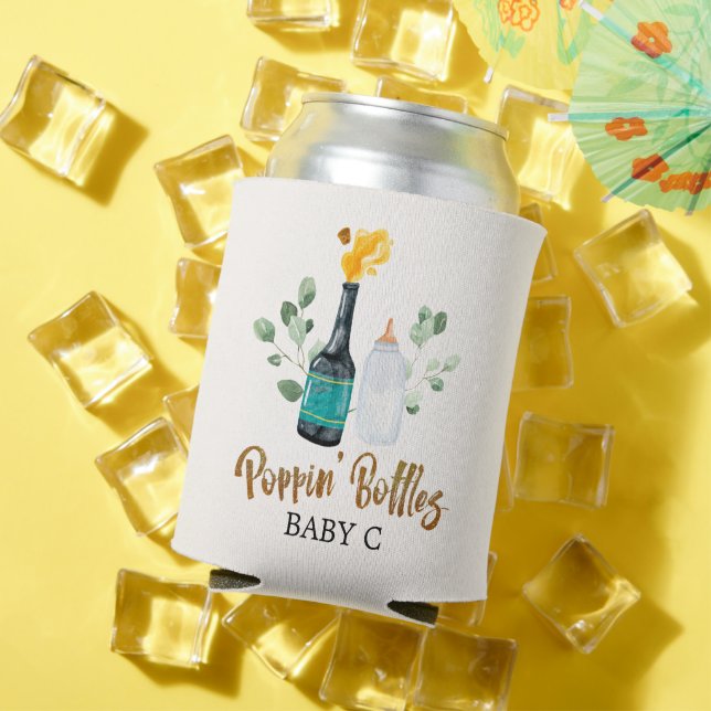 Rafraîchisseur Pour Canette Bouteilles Baby shower Souvenir (Été in situ)