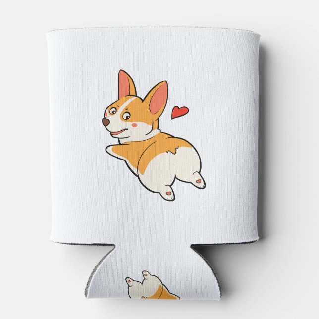 Rafraîchisseur Pour Canette Boutons Corgi (Dos)