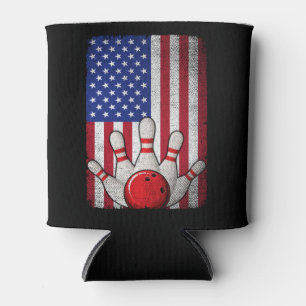 Rafraîchisseur Pour Canette Bowling American Flag 4 juillet pour Bowler