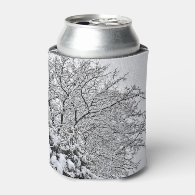 Rafraîchisseur Pour Canette Branches des arbres d'hiver neigeux (Can devant)