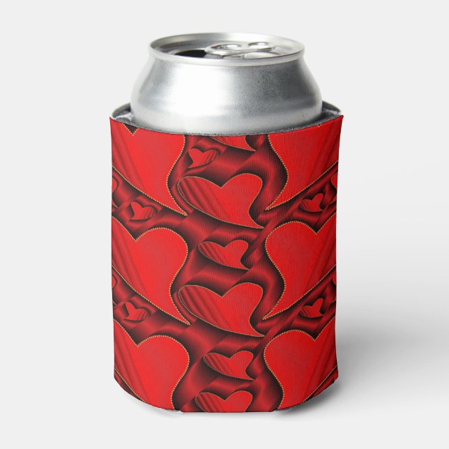 Rafraîchisseur Pour Canette brillant, amour, coeur, rouge, valentine, romantiq (Can devant)