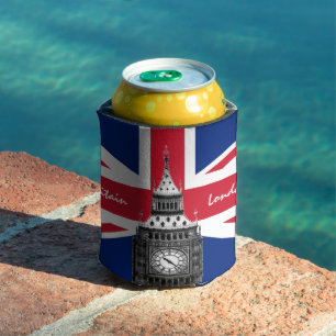 Rafraîchisseur Pour Canette British Flag & Big Ben - Londres, Royaume-Uni/fans