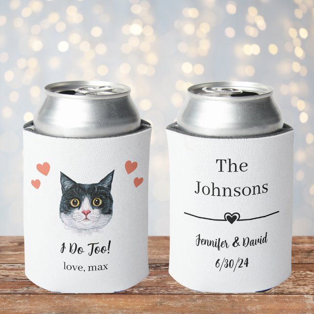 Rafraîchisseur Pour Canette British Shorthair Cat Mariage Can Cooler Favoriser (Créateur téléchargé)