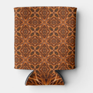 Rafraîchisseur Pour Canette Brown Kaleidoscope Mandala Motif