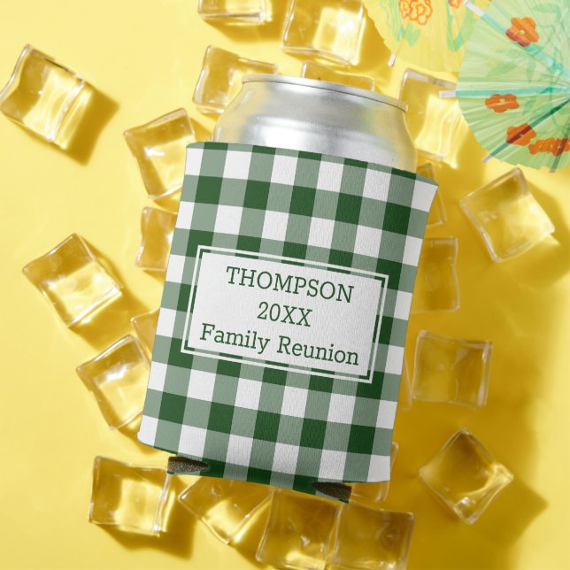 Rafraîchisseur Pour Canette Buffle blanc vert Vérifier la réunion personnalisé (Été in situ)