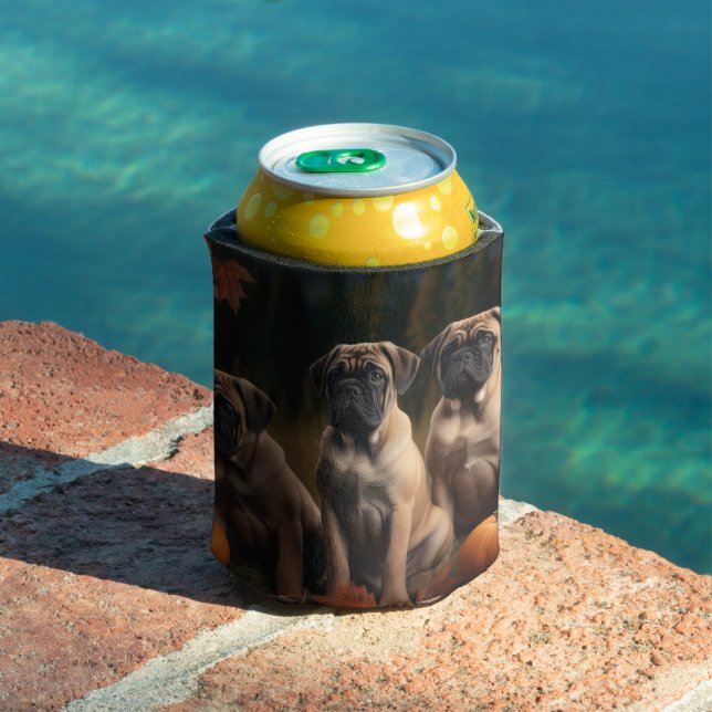 Rafraîchisseur Pour Canette Bullmastiff Chiot Automne Citrouille de plaisir (Piscine in situ)