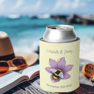 Rafraîchisseur Pour Canette Bumblebebebe Lavender Flower Jaune Mariage