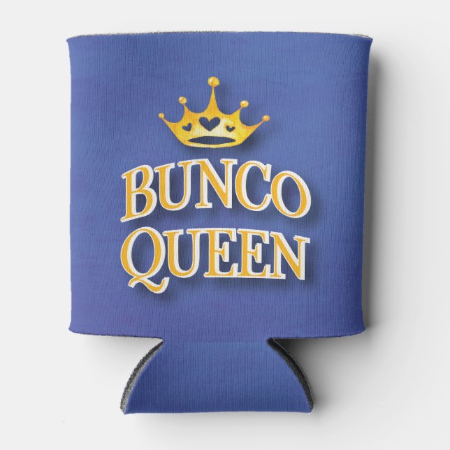 Rafraîchisseur Pour Canette Bunco Queen Player Aquarelle Couronne (Devant)
