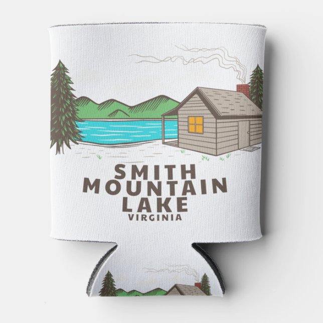 Rafraîchisseur Pour Canette Cabine du lac Smith Mountain (Devant)
