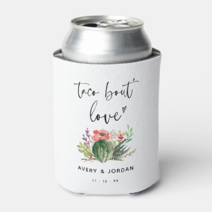 Rafraîchisseur Pour Canette Cactus Succulent Taco Bout Love Mariage Fiançaille