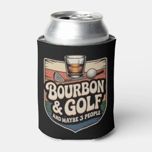 Rafraîchisseur Pour Canette Cadeau drôle de papa golfeur de bourbon vintage