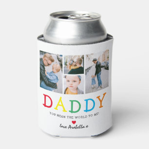 Rafraîchisseur Pour Canette Cadeau personnalisé 'Papa' Collage de photos migno