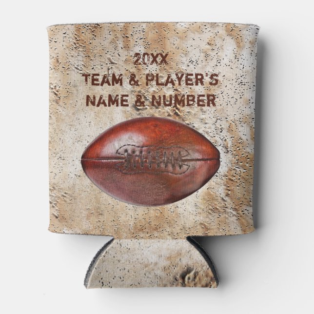 Rafraîchisseur Pour Canette Cadeaux d'équipe de football personnalisée bon mar (Devant)