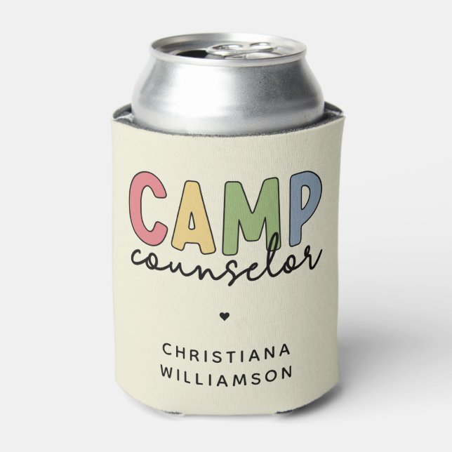 Rafraîchisseur Pour Canette Cadeaux personnalisés de conseillers de camp (Can devant)