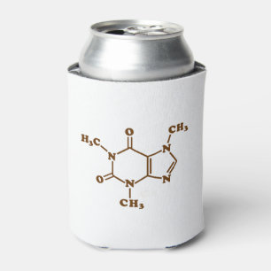 Rafraîchisseur Pour Canette Café caféine Formule chimique moléculaire