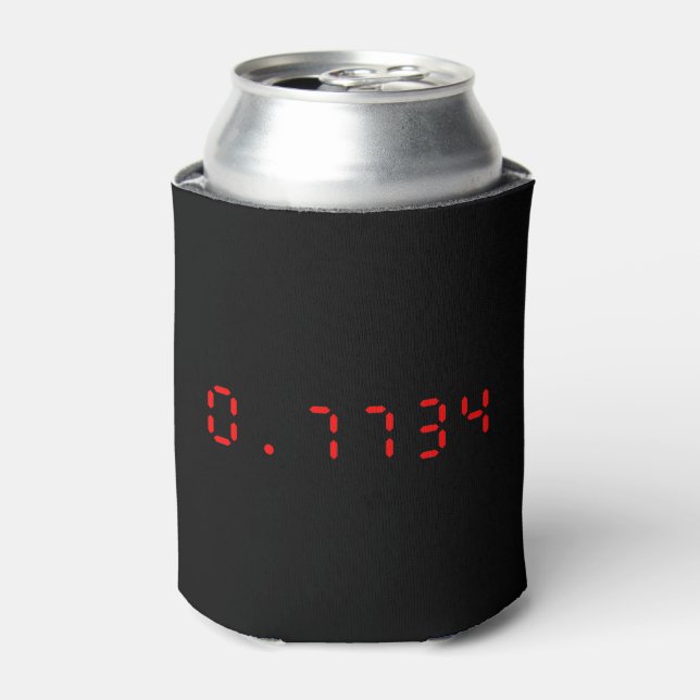 Rafraîchisseur Pour Canette Calculatrice LED Bonjour | 0,7734 (Can devant)