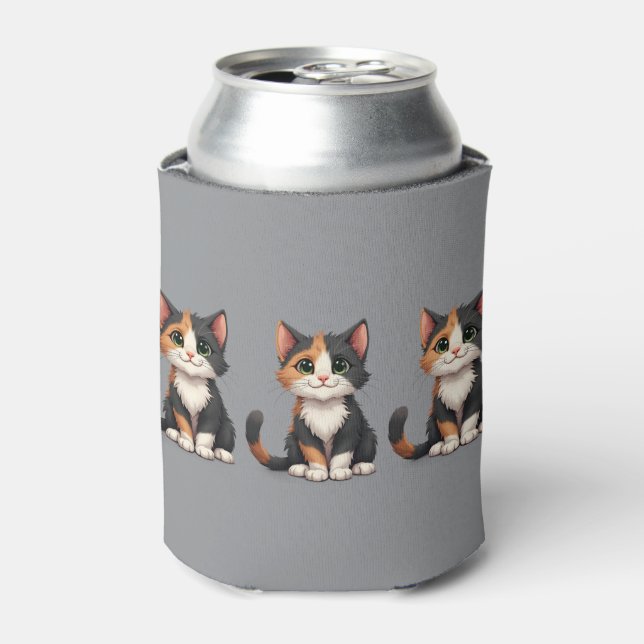 Rafraîchisseur Pour Canette Calico Kitten Whimsical avec attitude (Can devant)