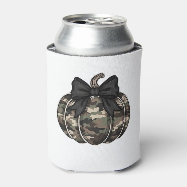 Rafraîchisseur Pour Canette Camo Citrouille classique T-shirt.png (Can devant)