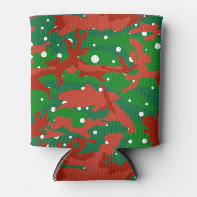 Rafraîchisseur Pour Canette Camouflage Haus De Camo Xmas (Devant)