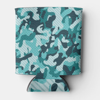 Rafraîchisseur Pour Canette Camouflage : Vintage Arrière - plan sans couture.