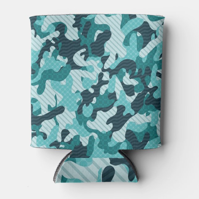 Rafraîchisseur Pour Canette Camouflage : Vintage Arrière - plan sans couture. (Devant)