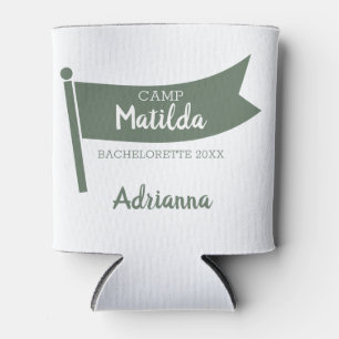 Rafraîchisseur Pour Canette Camp Bachelorette Mountain Drapeau vert Camping