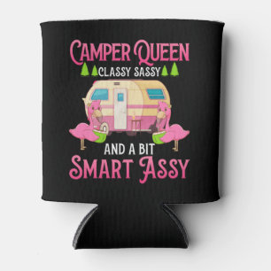 Rafraîchisseur Pour Canette Camper Queen Classy Sassy Smart Drôle Femmes Fill
