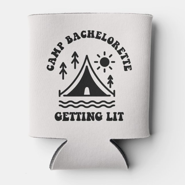 Rafraîchisseur Pour Canette Camping Bachelorette Bridesmaid Can Cooler (Devant)