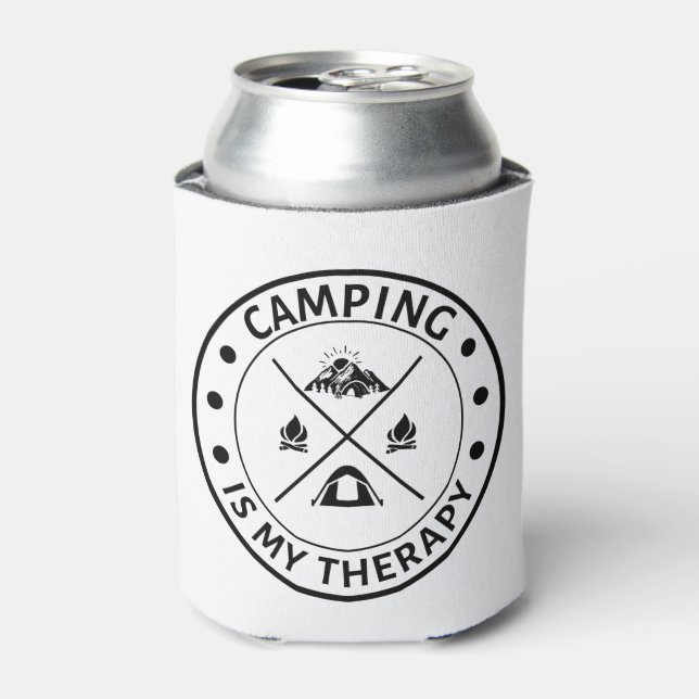 Rafraîchisseur Pour Canette Camping est ma thérapie pour les amoureux du campi (Can devant)
