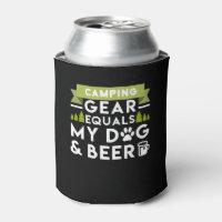 Camping Gear Égal À Mon Don De Chien Et De Bière