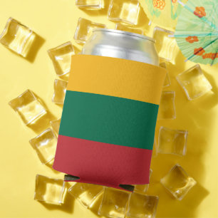 Rafraîchisseur Pour Canette Can Cooler avec drapeau de Lituanie