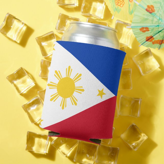 Rafraîchisseur Pour Canette Can Cooler avec drapeau des Philippines (Été in situ)