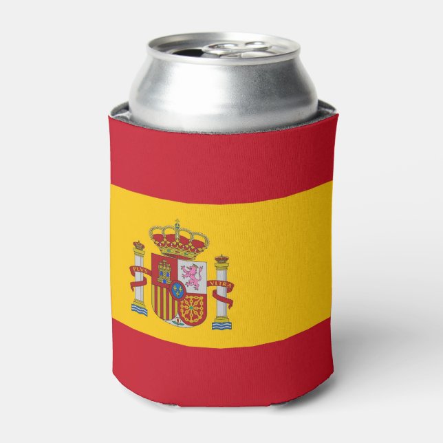 Rafraîchisseur Pour Canette Can Cooler avec drapeau d'Espagne (Can devant)