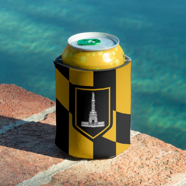 Rafraîchisseur Pour Canette Can Cooler avec le drapeau de Baltimore City, USA (Piscine in situ)