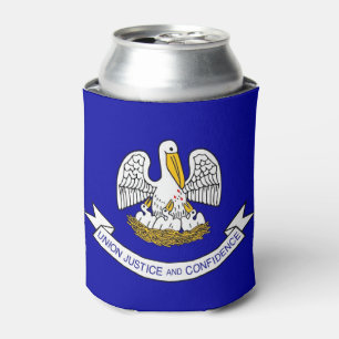 Rafraîchisseur Pour Canette Can Cooler avec le drapeau de Louisiana State, USA