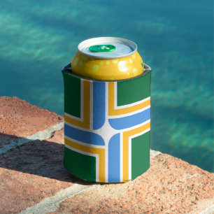 Rafraîchisseur Pour Canette Can Cooler avec le drapeau de Portland City, USA