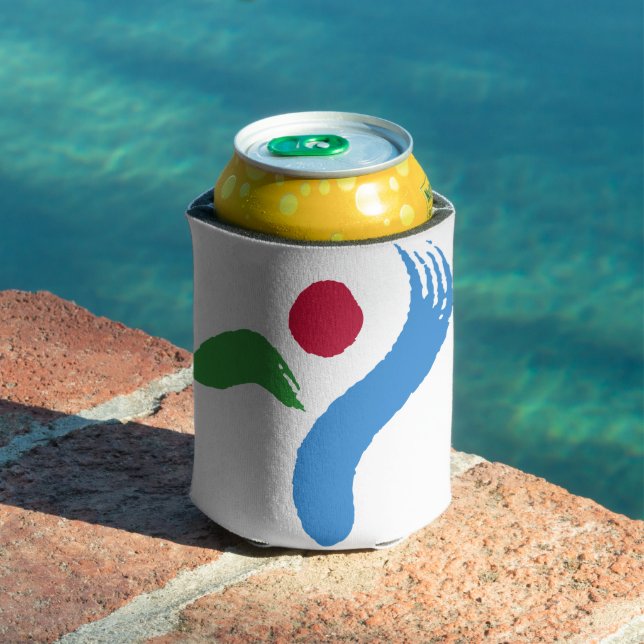 Rafraîchisseur Pour Canette Can Cooler with flag of Seoul, South Korea (Piscine in situ)